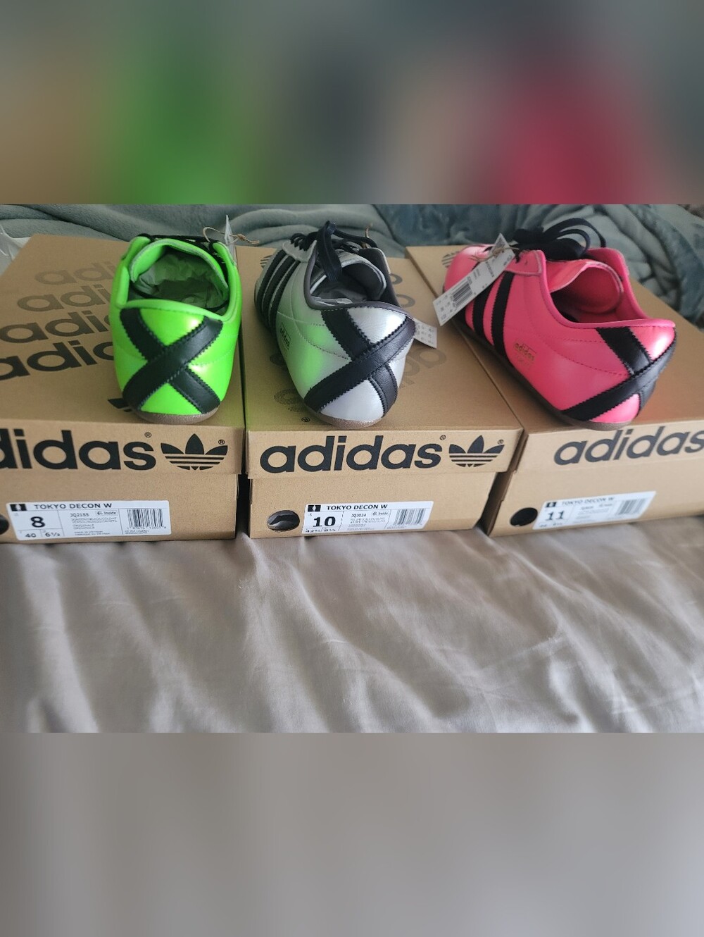 Adidas Tokyo Decon Sneakers - Neon Green-Black, Silver-Black, Neon Pink-Black